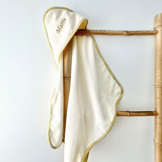 cape bain gaze coton beige-P'tit Coeur