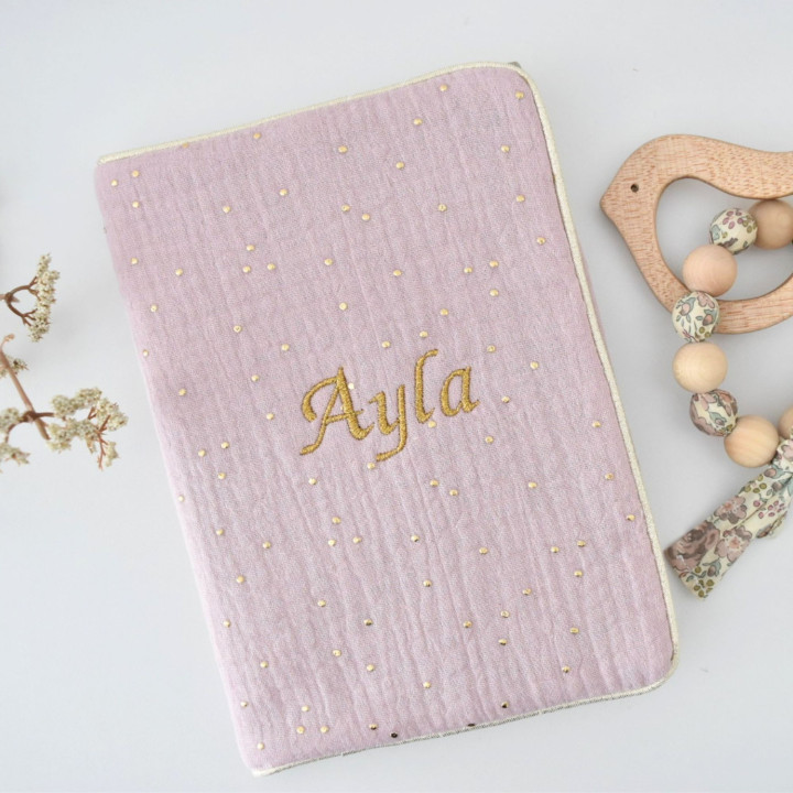 protege carnet prenom rose-P'tit Coeur