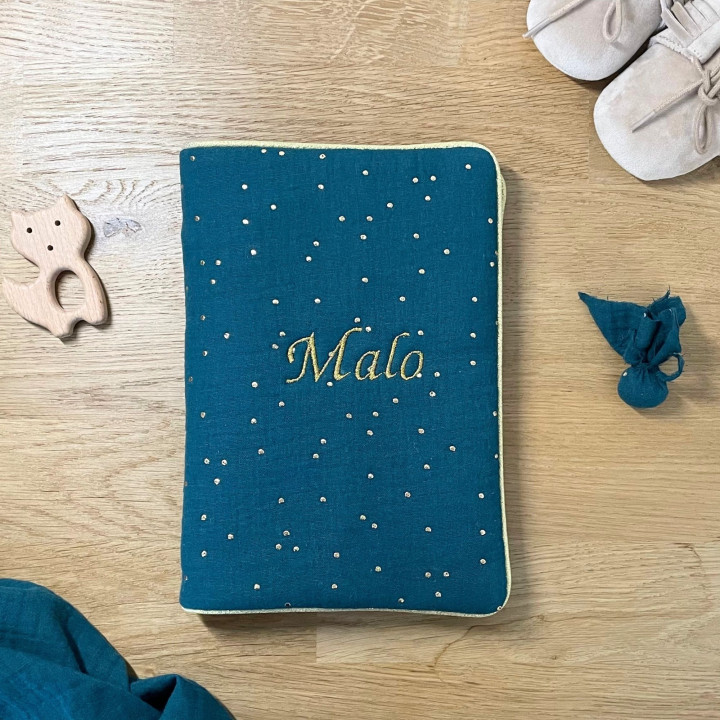 protege carnet prenom vert-P'tit Coeur