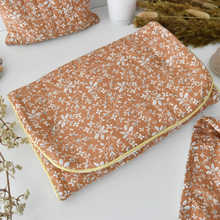 tapis change nomade camel brindilles-P'tit Coeur