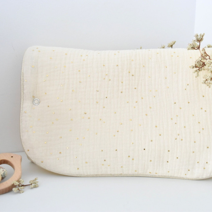 tapis change nomade beige gaze-P'tit Coeur