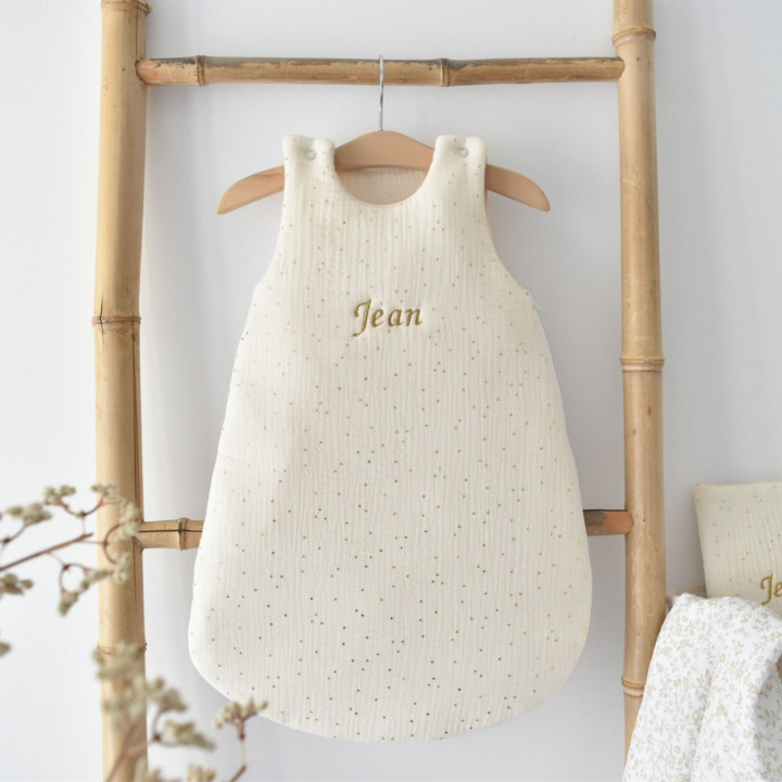 Gigoteuse pois dorés beige-P'tit Coeur